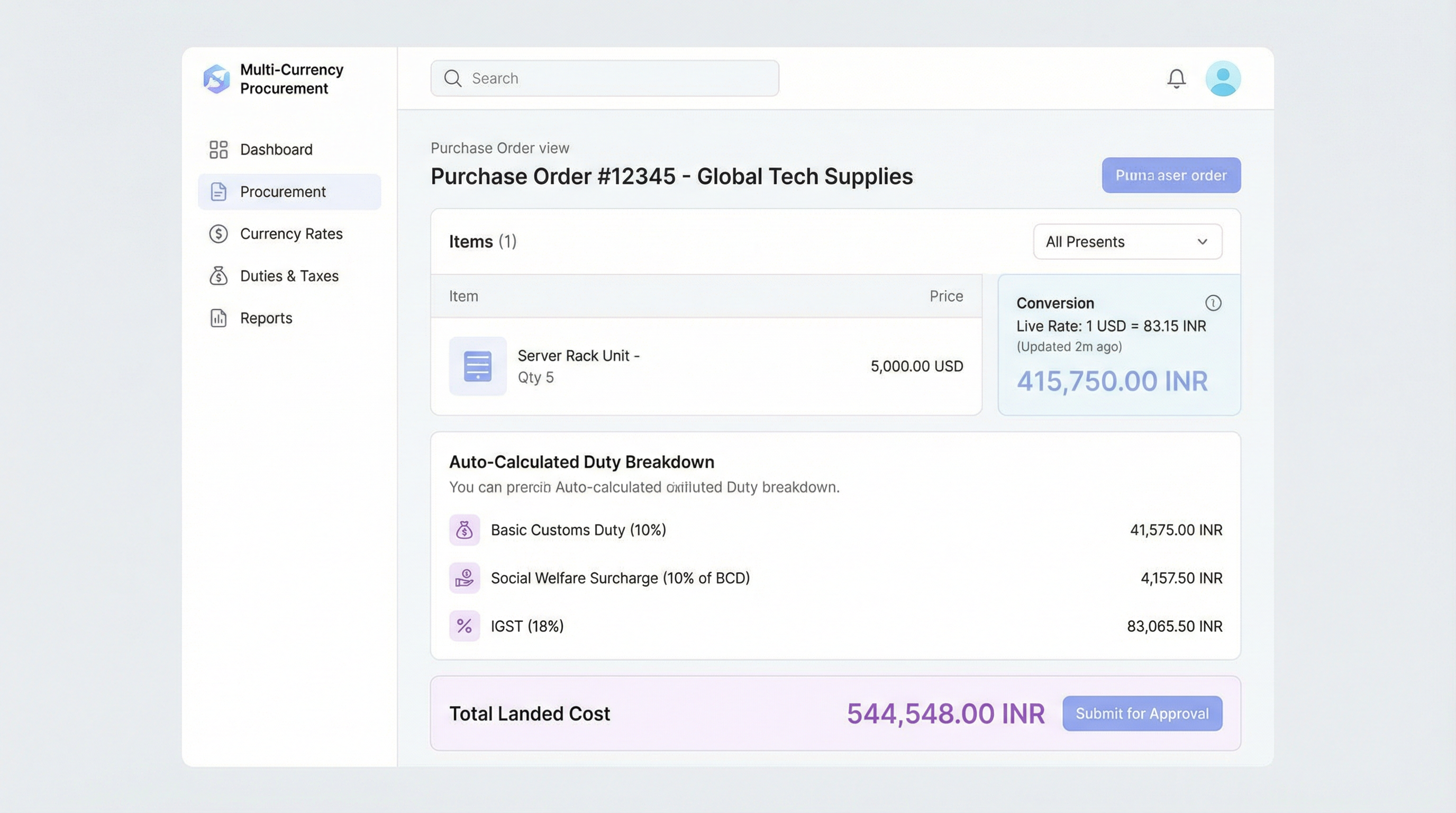 MULTI-CURRENCY: Handle Imports
